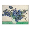 Trademark Fine Art Van Gogh 'Irises In A Vase' Canvas Art, 14x19 AA00894-C1419GG